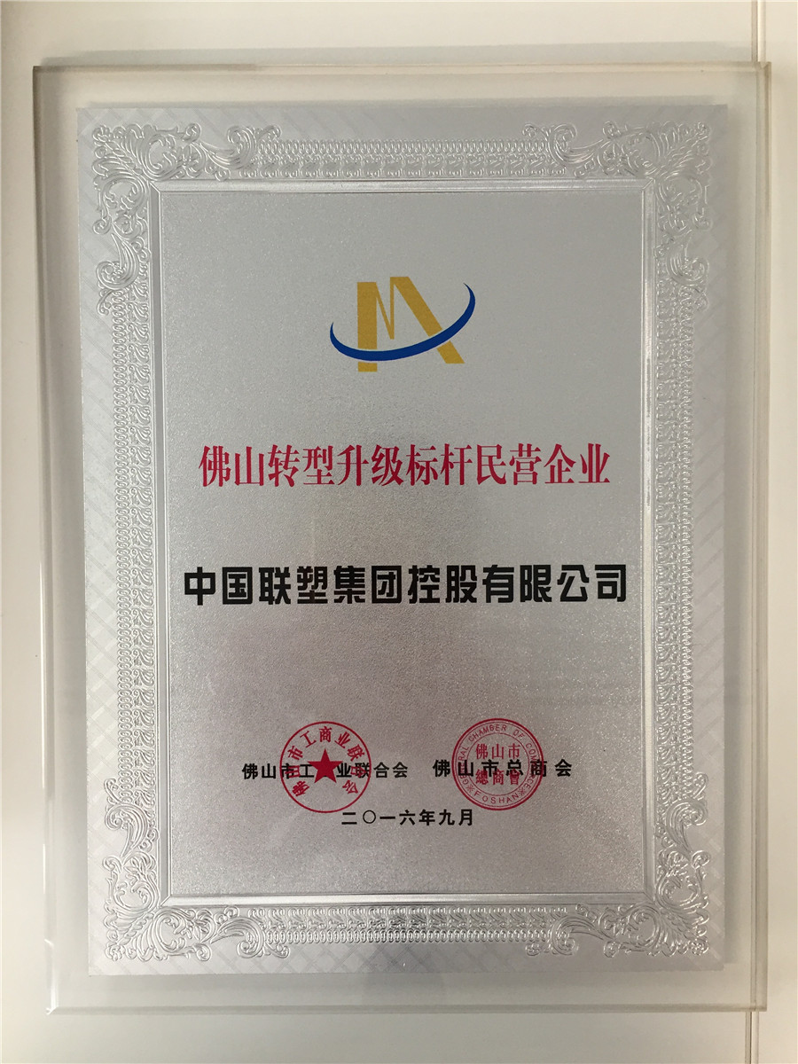 佛山轉(zhuǎn)型升級標(biāo)桿民營企業(yè)（中國聯(lián)塑）